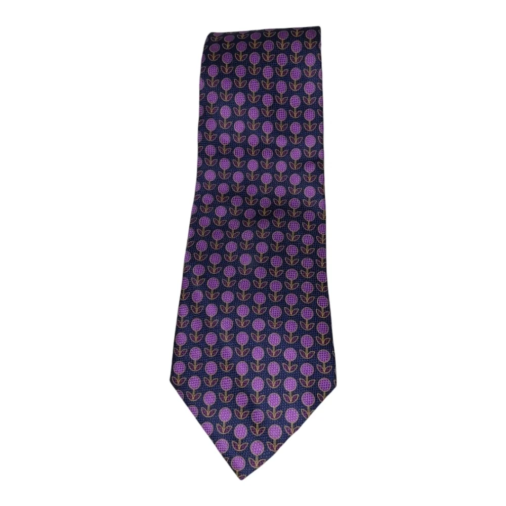 Tommy Hilfiger* Silk Tie* Navy/ Purple